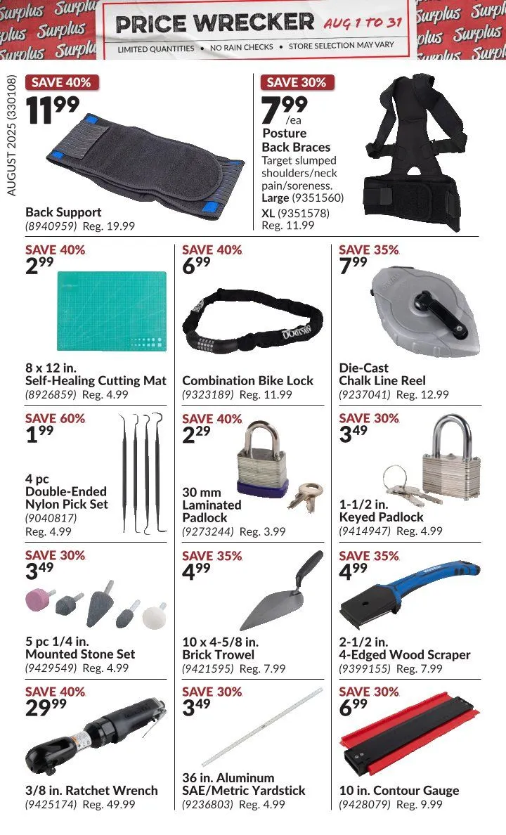 Flyer from August 1 to August 31 2025 - flyer page 10