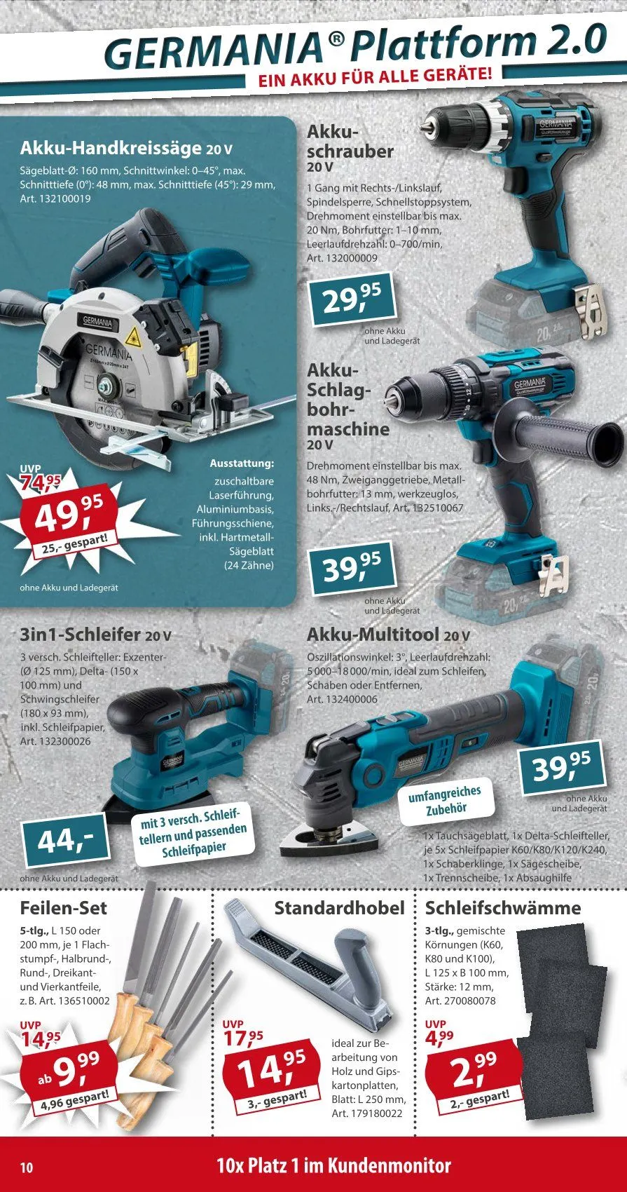 Sonderpreis-Baumarkt Prospekt von 12. April bis 18. April 2025 - Prospekt seite 10
