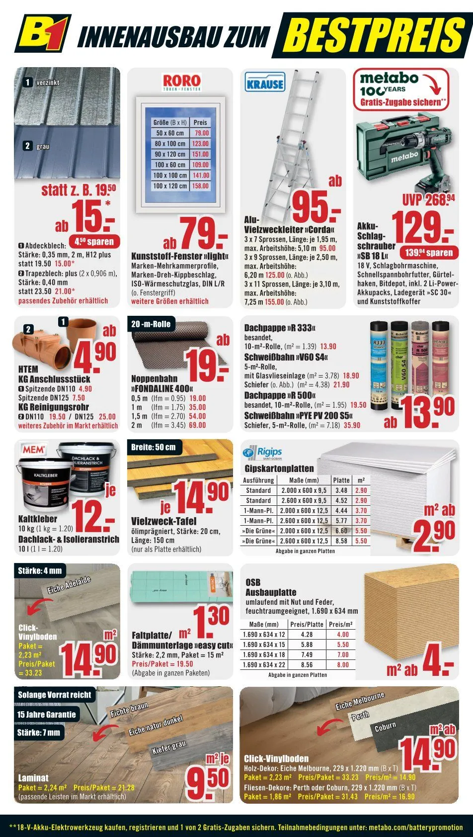 B1 Discount Baumarky Angebote von 12. April bis 17. April 2025 - Prospekt seite 10
