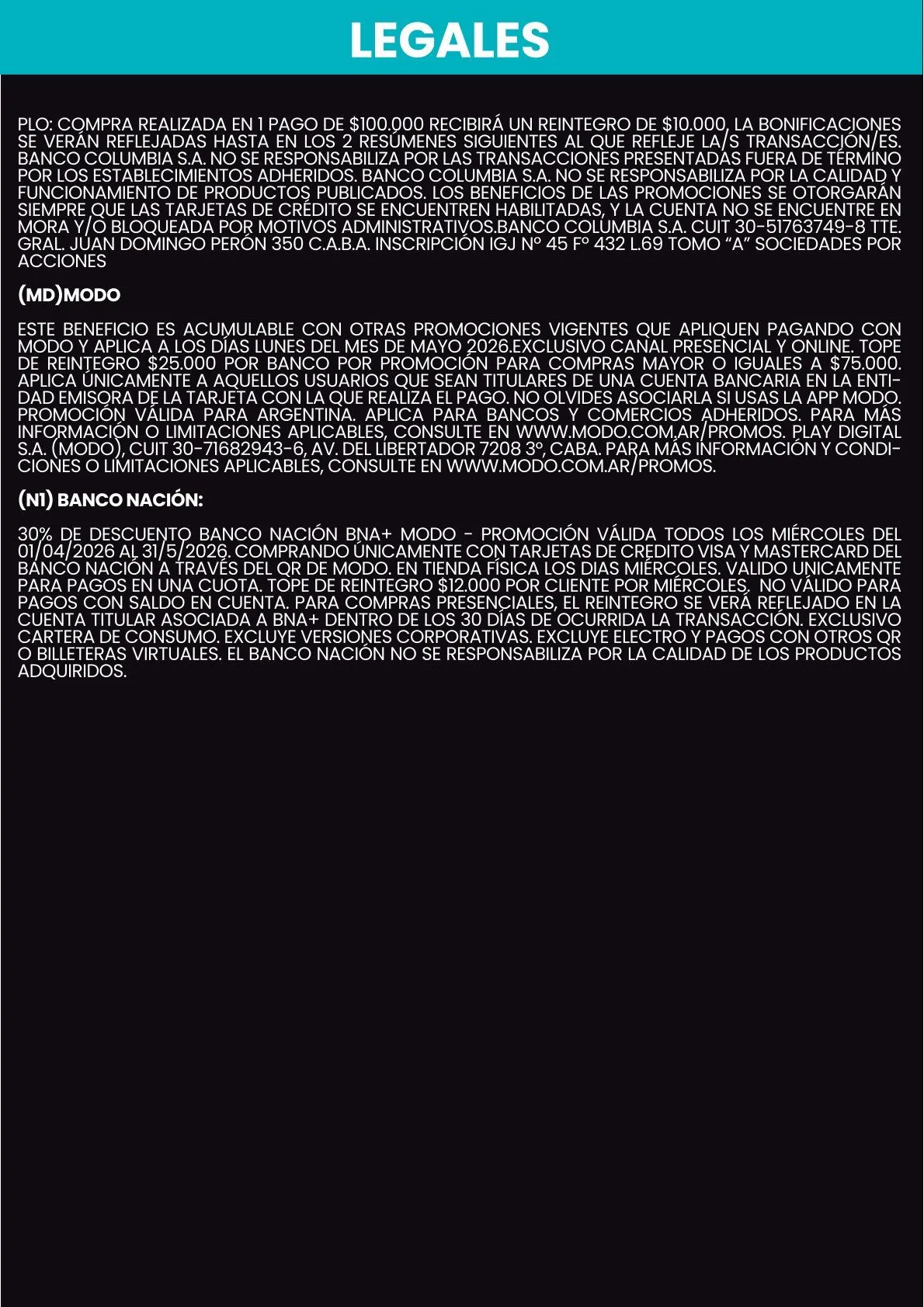 Ofertas de  Changomas Ofertas 1 de mayo al 31 de mayo 2026 - Página 10 del catálogo