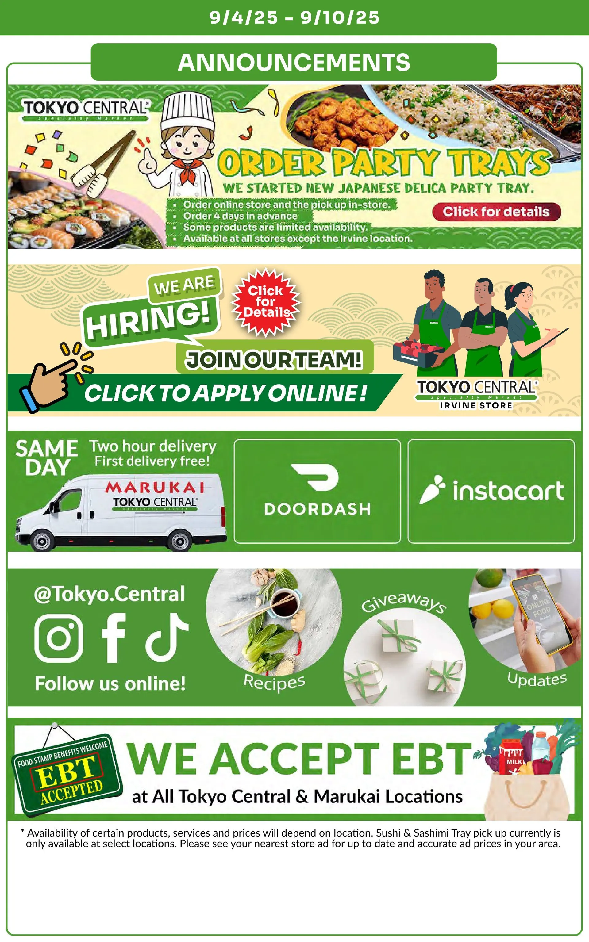 Weekly ad Tokyo Central Specialty Market Sales from September 4 to September 10 2025 - Page 9