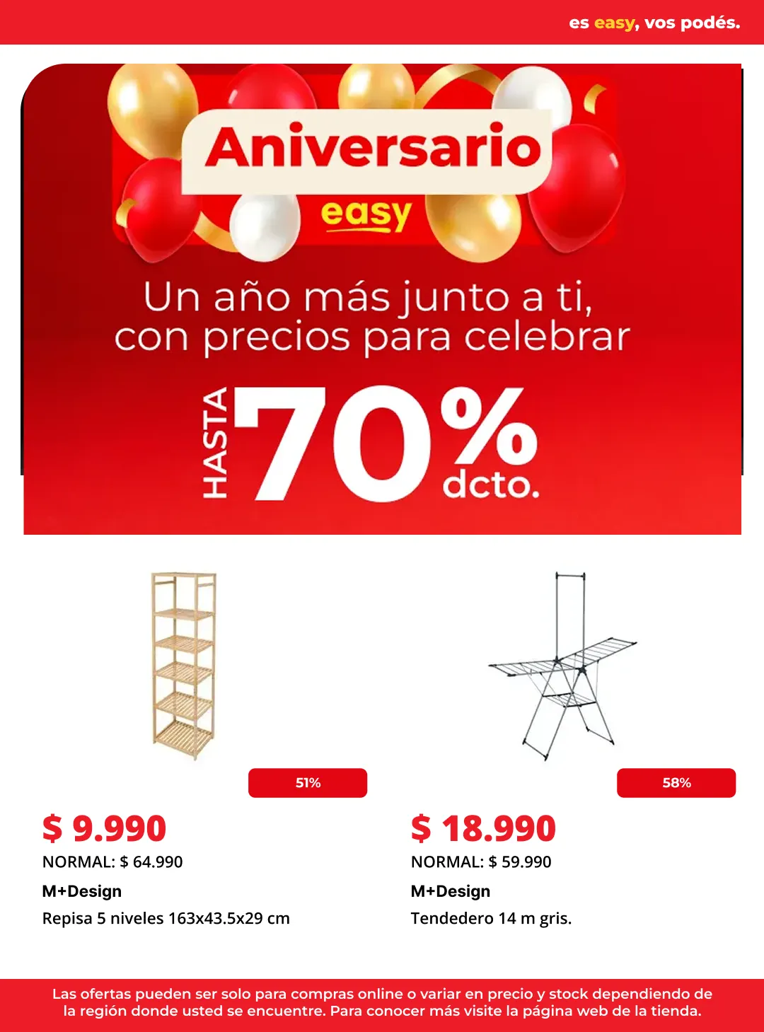 Catálogo de Easy Ofertas 3 de julio al 17 de julio 2026 - Página 10
