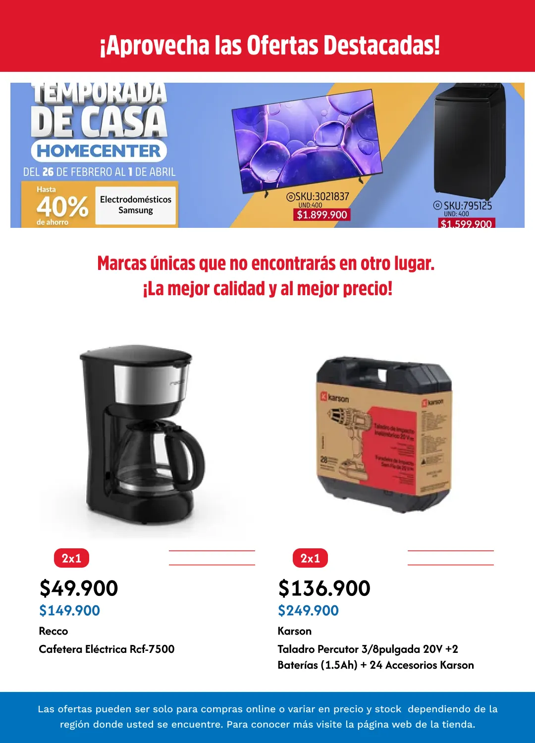 Catalogo de Homecenter Ofertas 2 de marzo al 20 de marzo 2026 - Pag 10