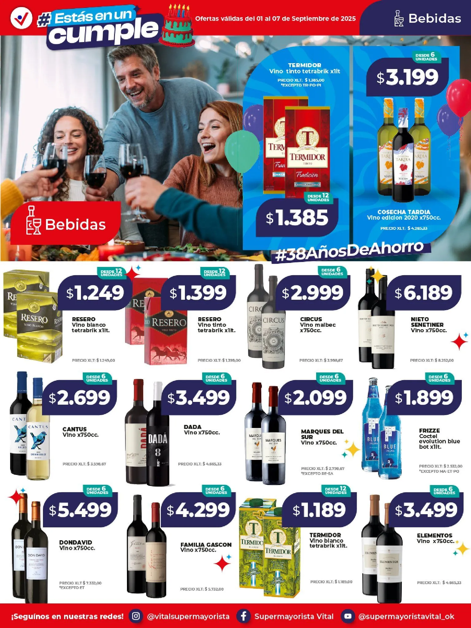 Ofertas de Vital Ofertas 1 de septiembre al 7 de septiembre 2025 - Página 10 del catálogo