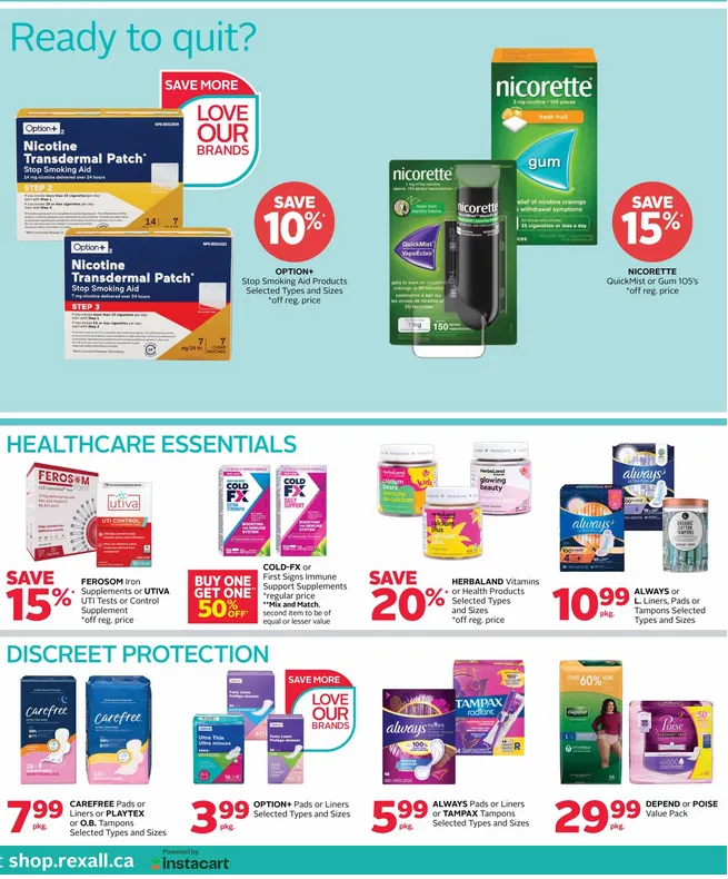 Rexall Sales from April 24 to April 30 2026 - flyer page 10