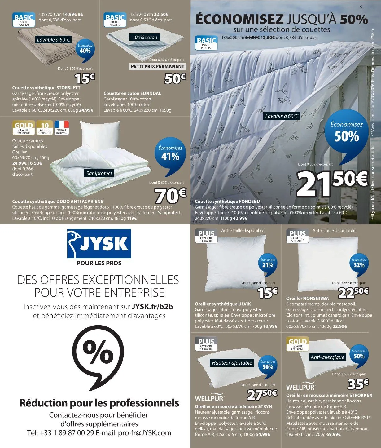 Catalogues JYSK du 28 avril au 15 mai 2026 - Catalogue page 9