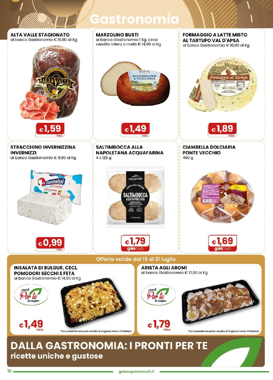 Volantini Gala Supermercati da 15 luglio a 28 luglio di 2026 - Pagina del volantino 10