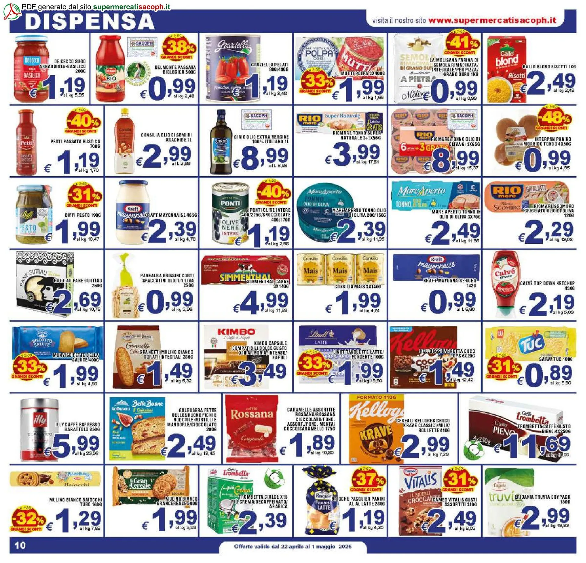 Volantini Sacoph da 22 aprile a 3 maggio di 2025 - Pagina del volantino 10