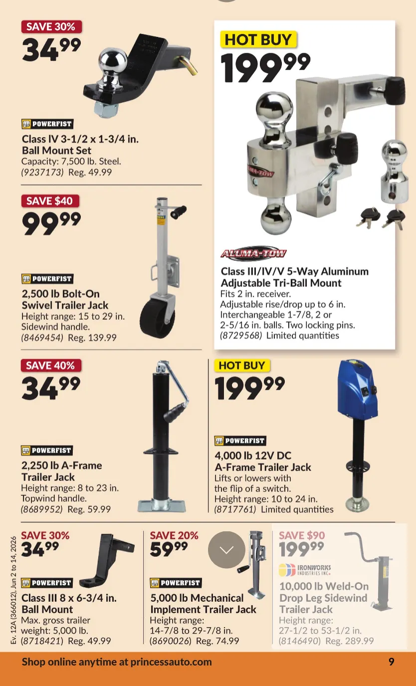 Princess Auto Sales from June 2 to June 14 2026 - flyer page 10