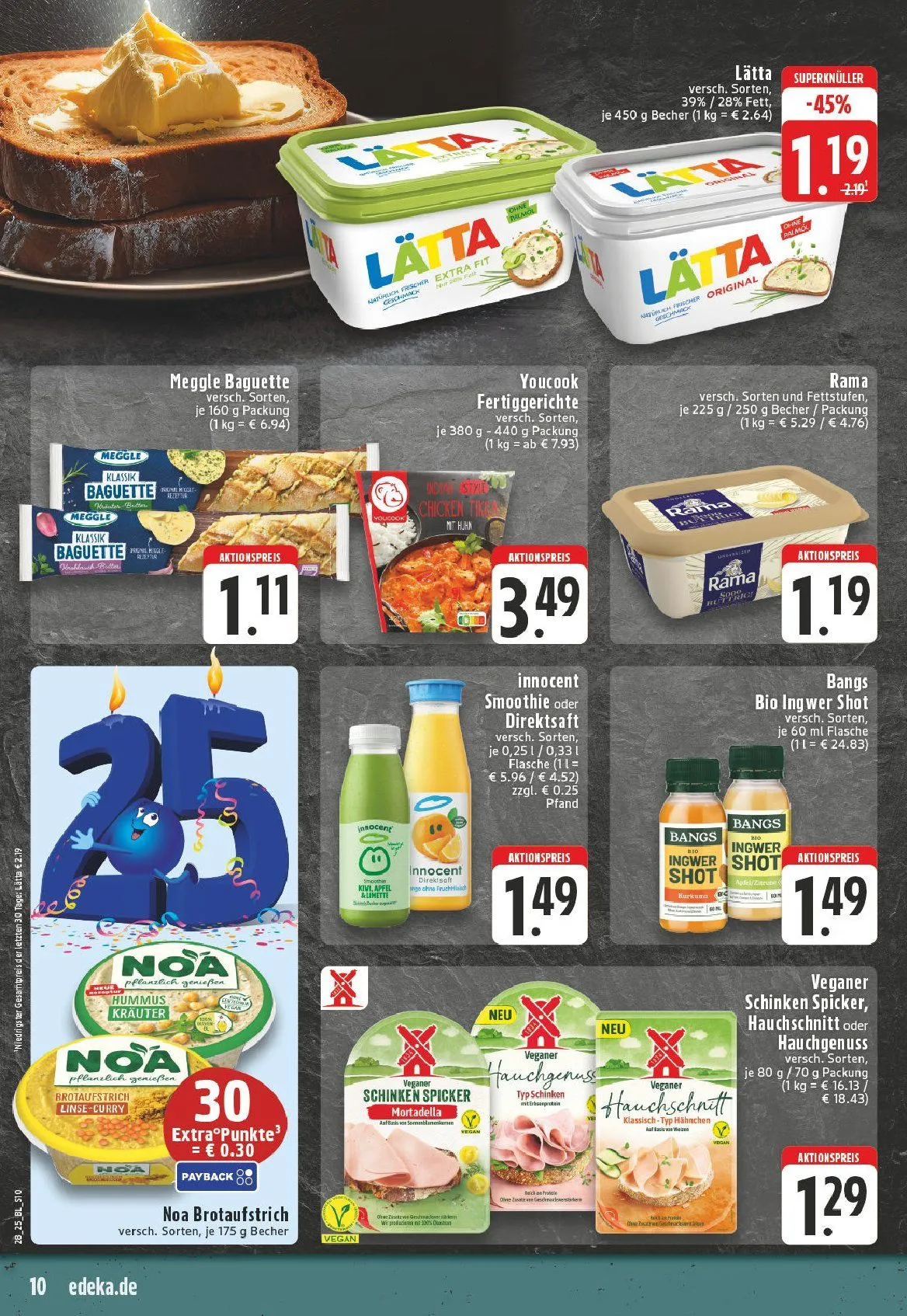 Edeka Angebote von 7. Juli bis 12. Juli 2025 - Prospekt seite 10