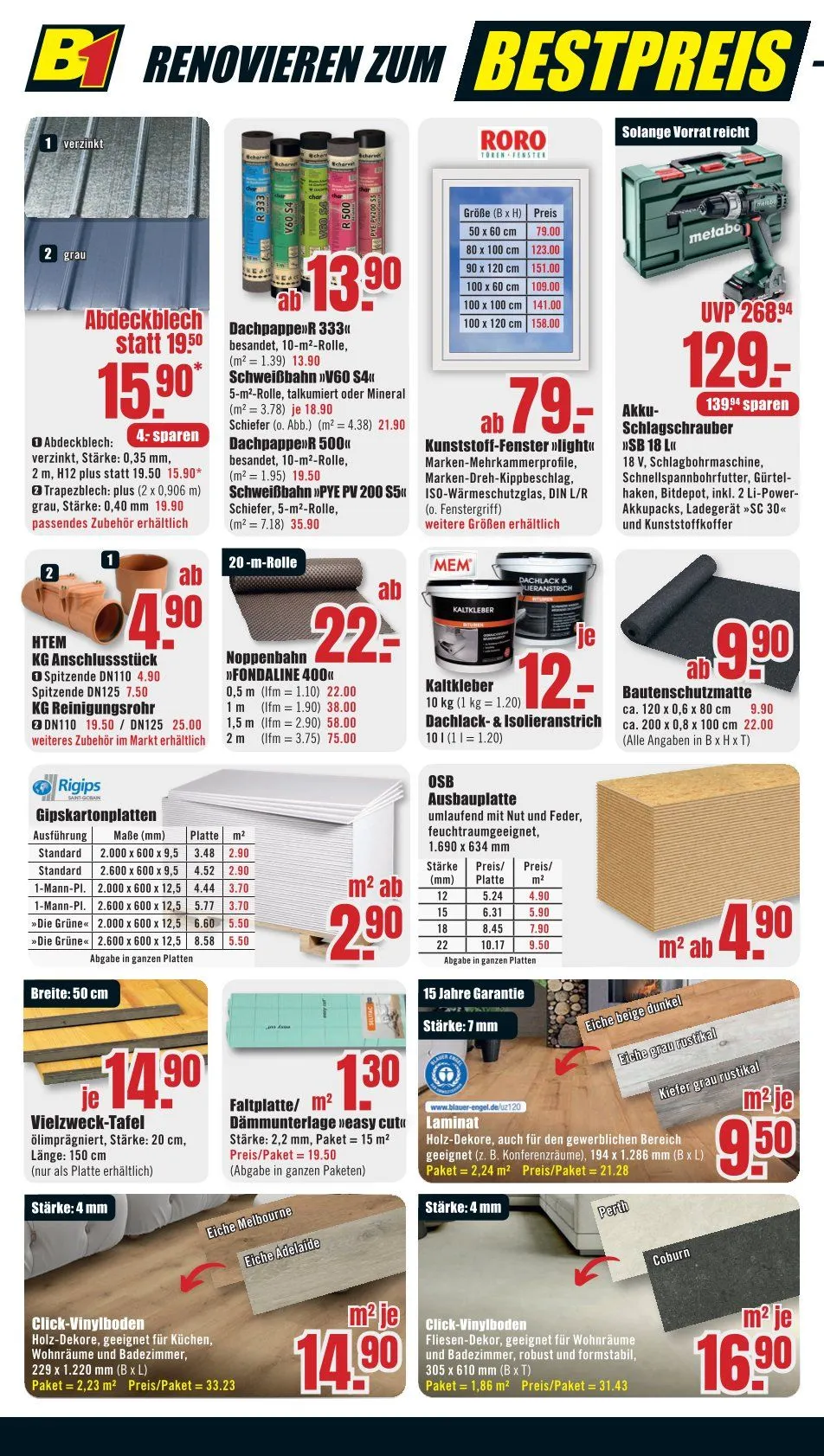B1 Discount Baumarkt Angebote von 11. April bis 17. April 2026 - Prospekt seite 10