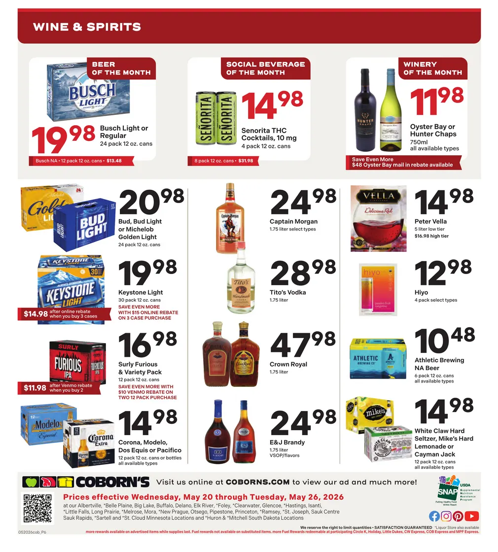 Weekly promotion Coborn's Sales spanning from May 20 to May 26 2026 - Page 10 for Catalogue 365