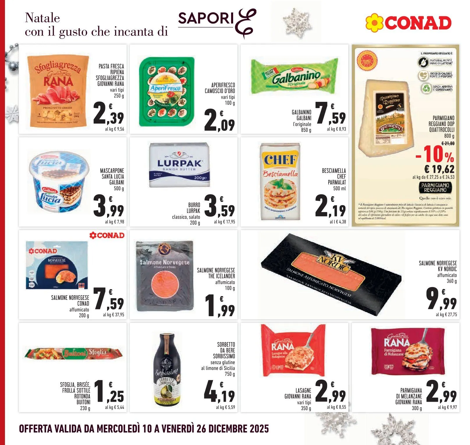  Sapori & Dintorni Conad da 10 dicembre a 26 dicembre di 2025 - Pagina del volantino 10