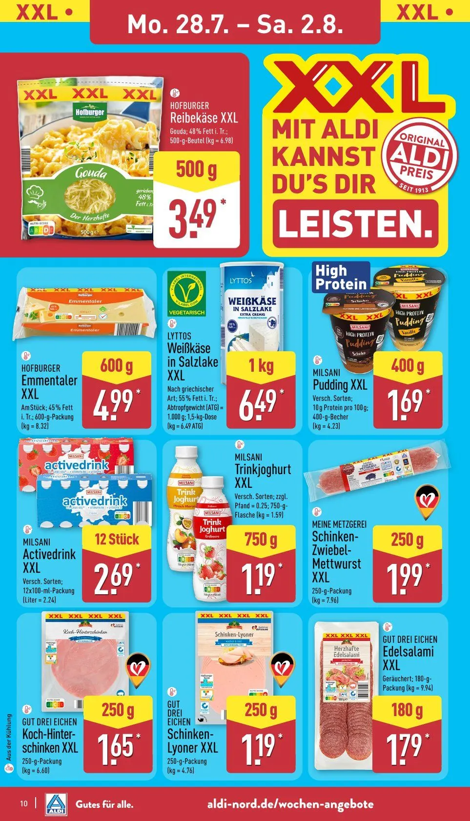 ALDI Nord Prospekte von 28. Juli bis 2. August 2025 - Prospekt seite 10