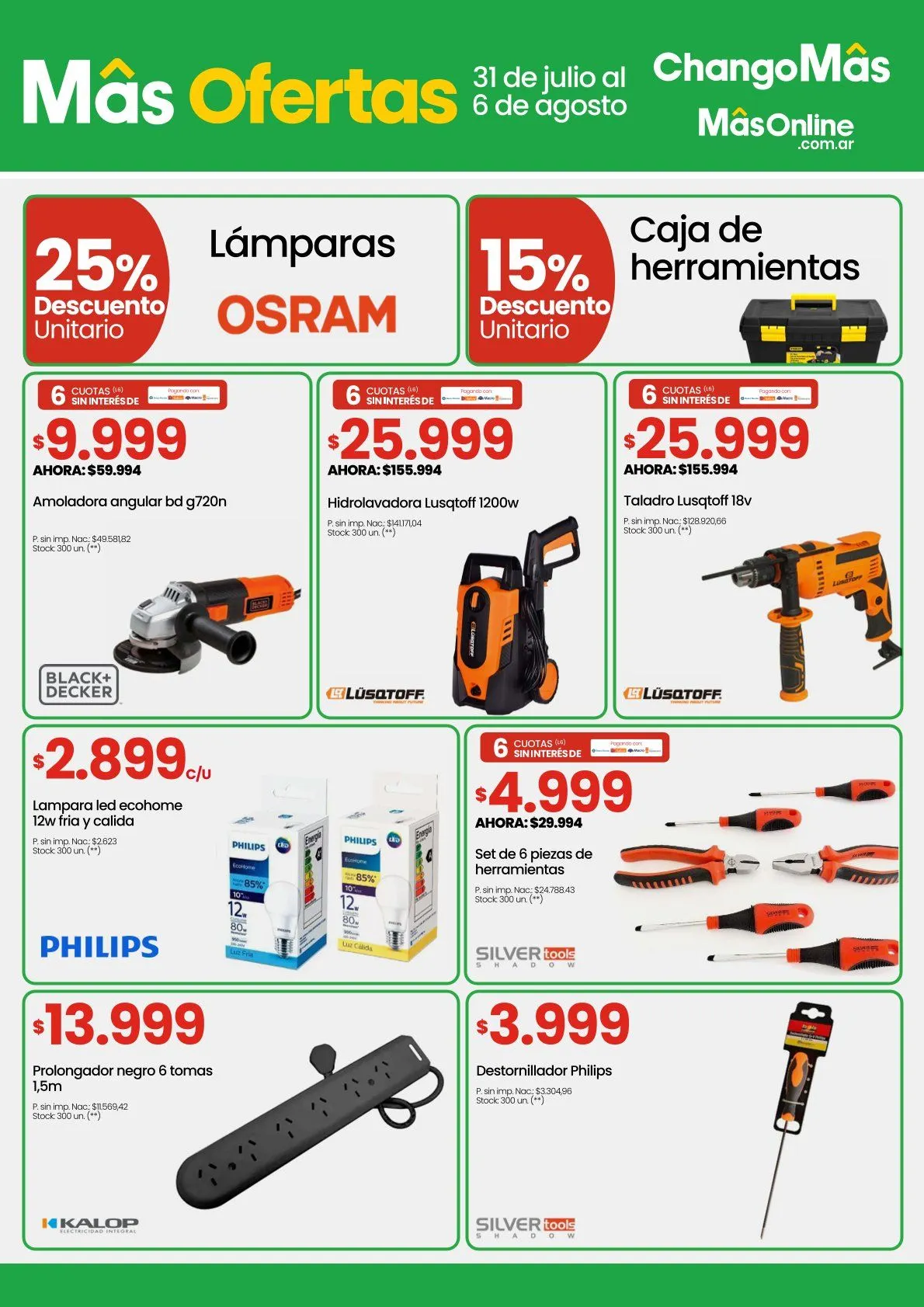 Ofertas de Ofertas Changomas 31 de julio al 6 de agosto 2025 - Página 10 del catálogo