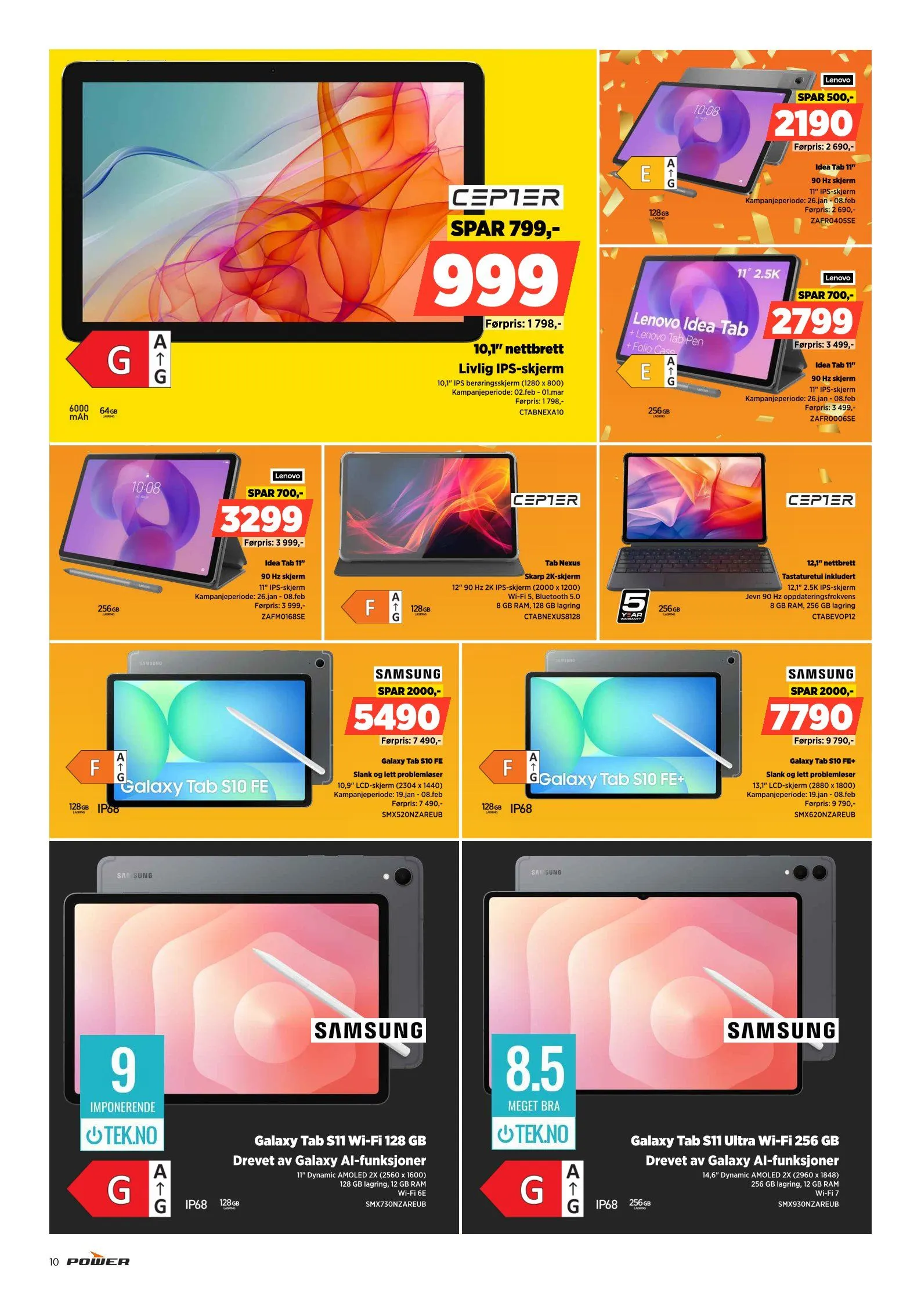 De siste Power-tilbudene fra 26. januar til 21. februar 2026 - kundeavisside 10