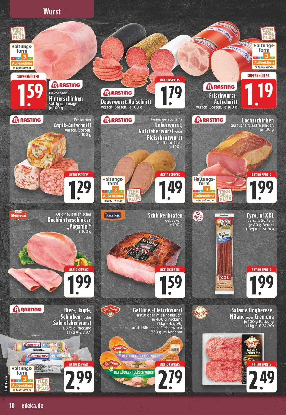 Edeka Prospekt von 31. März bis 5. April 2025 - Prospekt seite 10