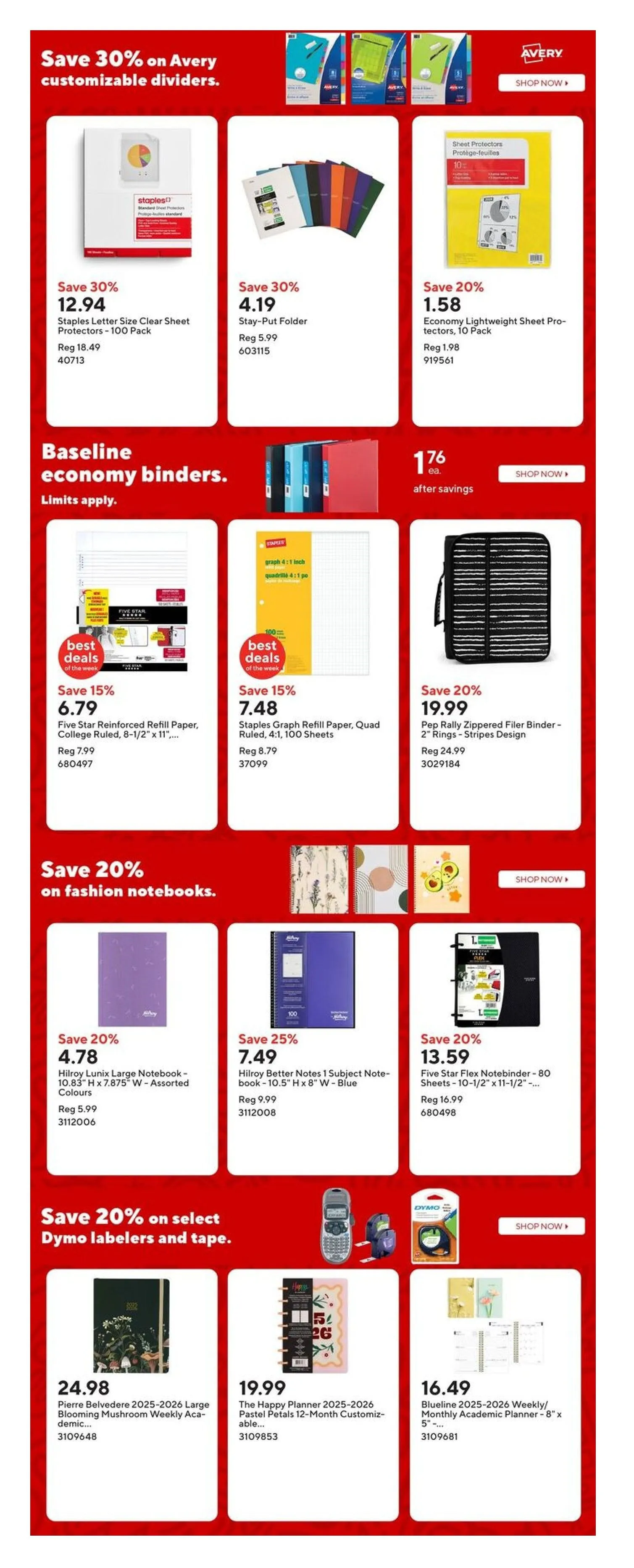 Staples Sales from August 14 to September 11 2025 - flyer page 10