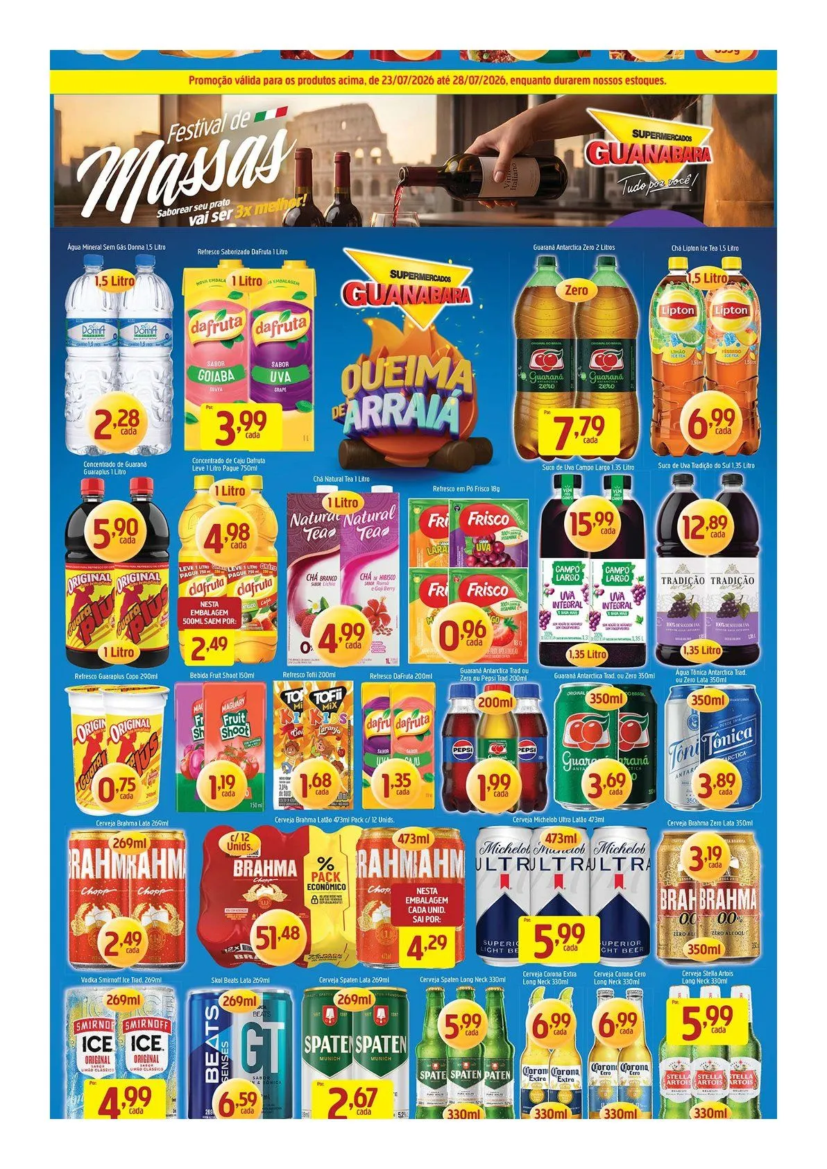 Encarte de Folhetos Supermercados Guanabara 23 de julho até 28 de julho 2026 - Pagina 10