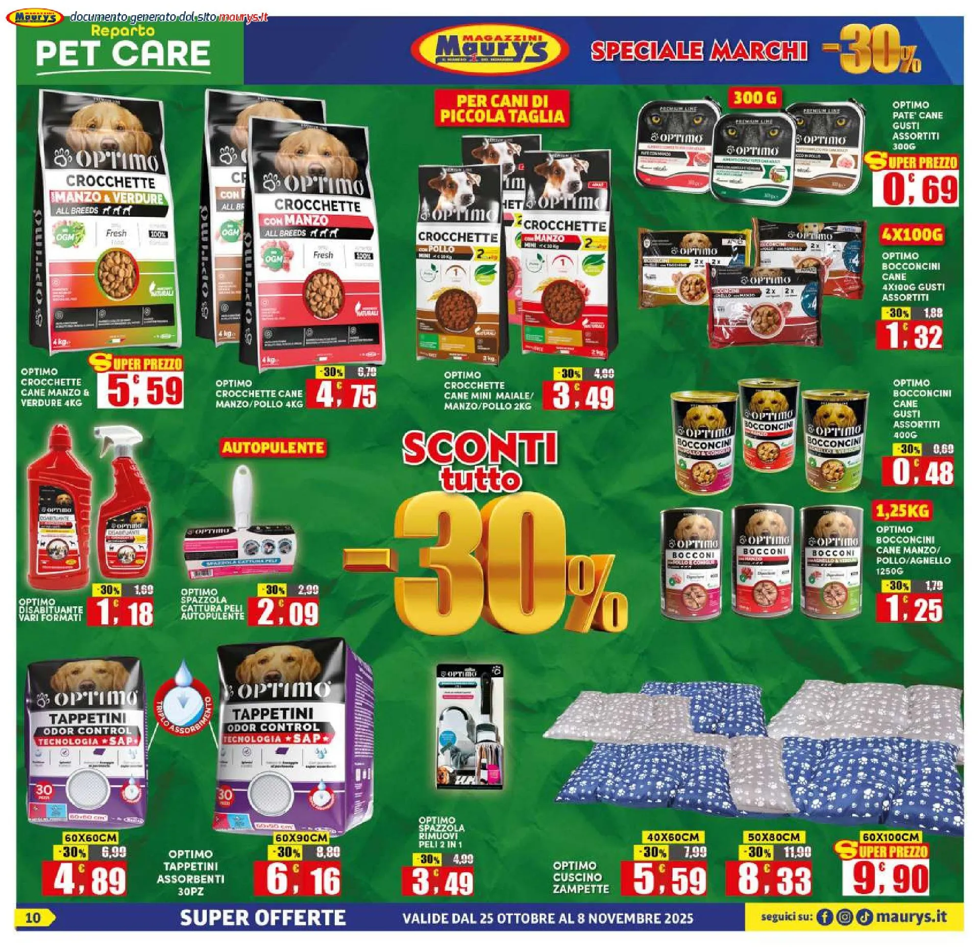 Maury's Volantino da 25 ottobre a 8 novembre di 2025 - Pagina del volantino 10