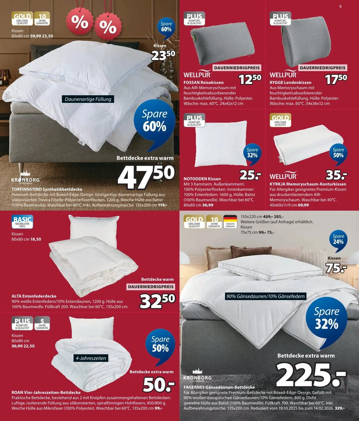 JYSK Angebote von 30. Dezember bis 14. Januar 2026 - Prospekt seite 9