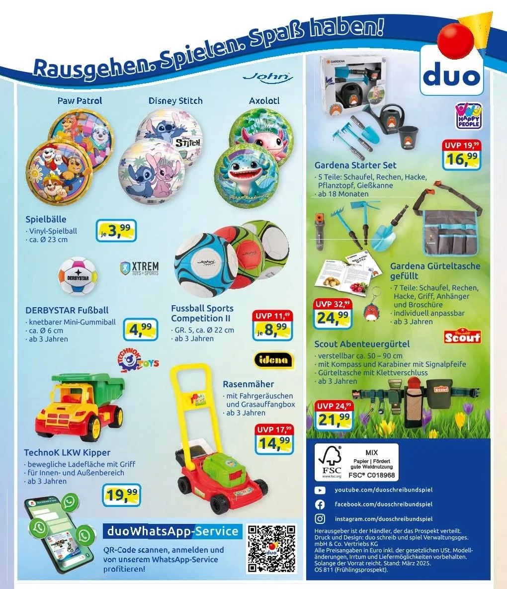 Duo Schreib & Spiel Angebote von 17. April bis 30. April 2025 - Prospekt seite 10