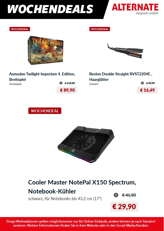 Alternate Deals & Rabatte von 13. März bis 27. März 2025 - Prospekt seite 2
