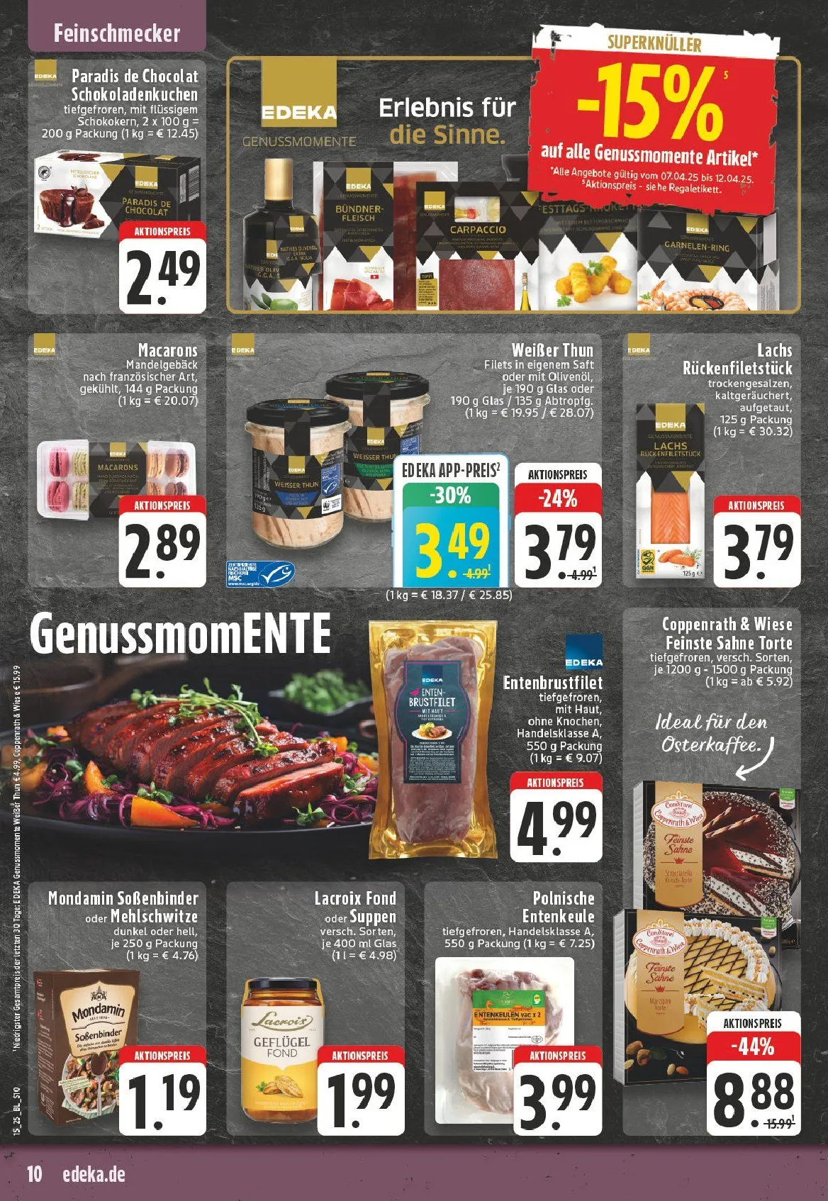 Edeka Prospekt von 7. April bis 12. April 2025 - Prospekt seite 10