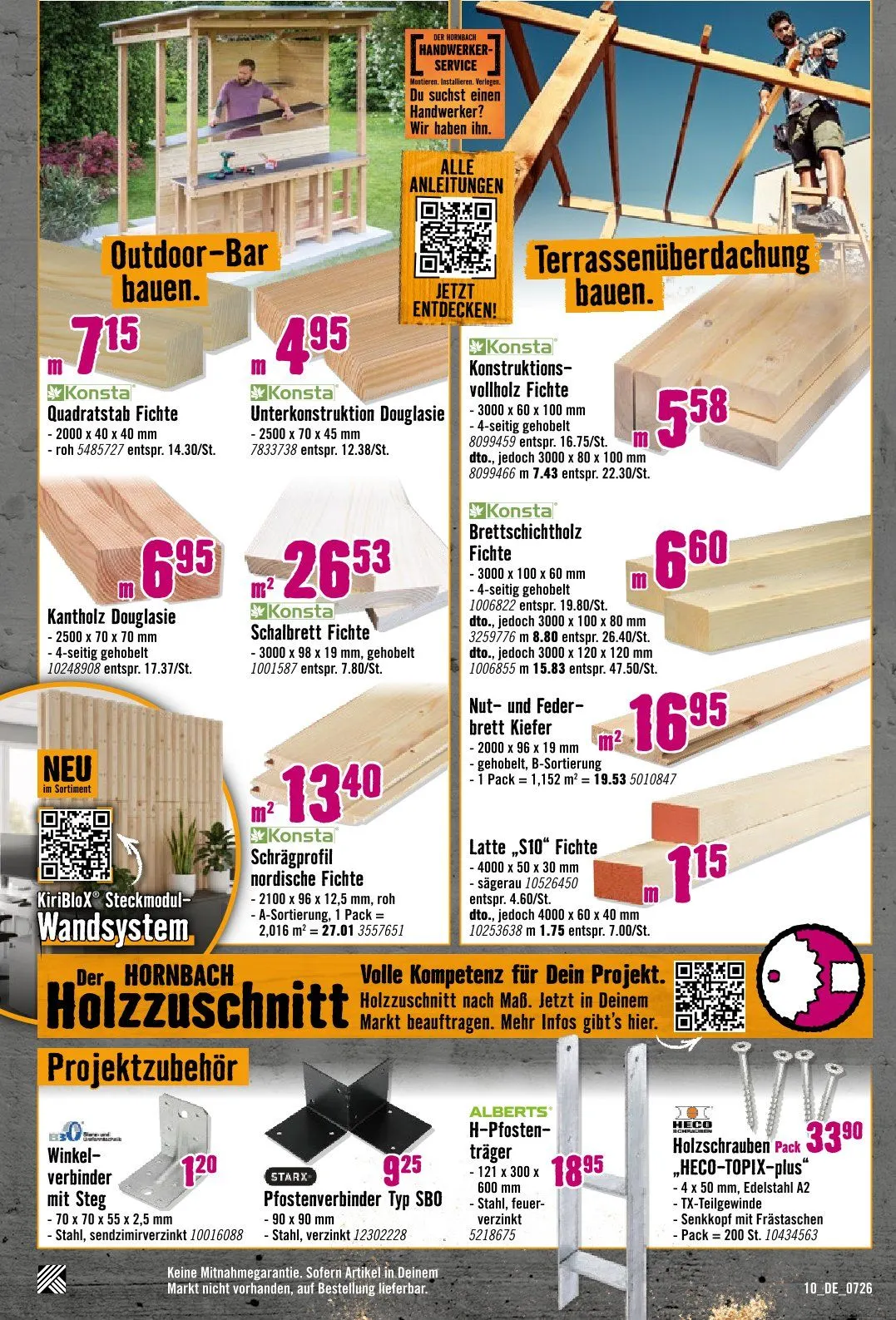 Hornbach Prospekte von 1. Juli bis 31. Juli 2026 - Prospekt seite 10