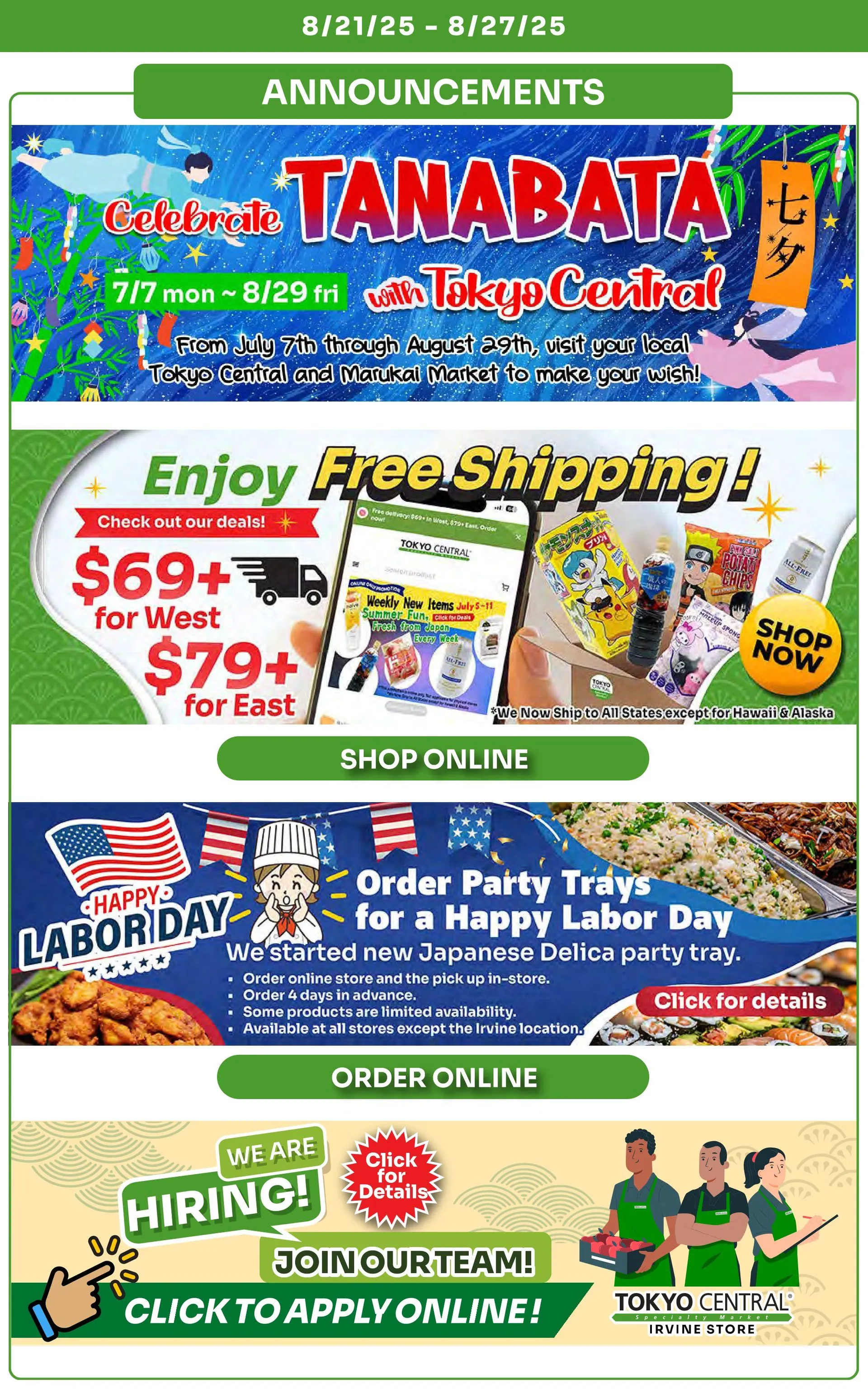 Weekly ad Tokyo Central Specialty Market Sales from August 21 to August 27 2025 - Page 10