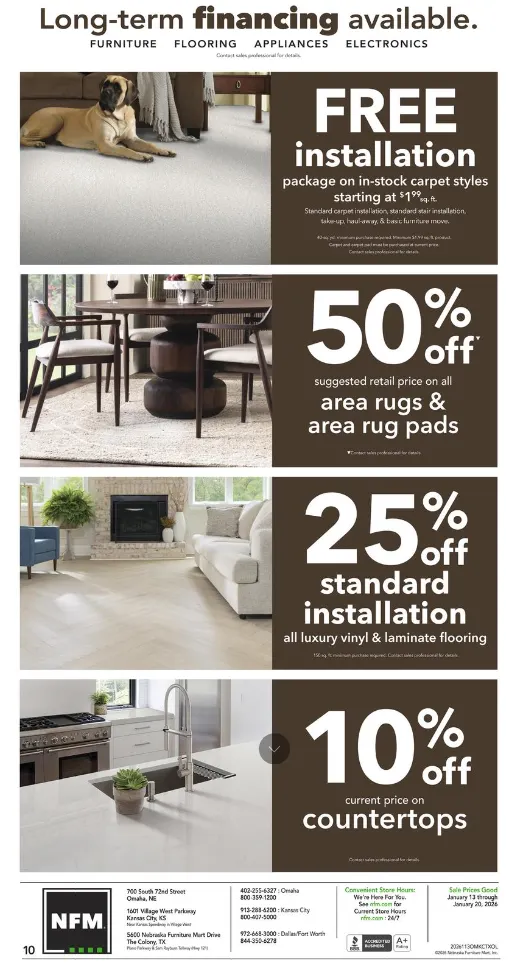 Weekly ad Nebraska Furniture Mart Sales from January 14 to January 22 2026 - Page 10