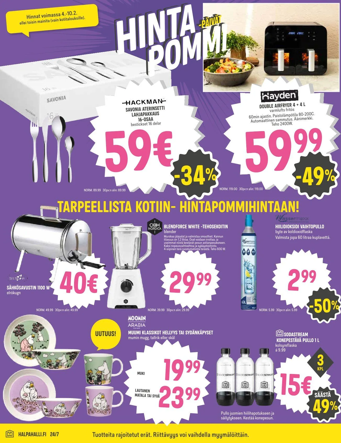 Kaupan HalpaHalli uusimmat tarjoukset voimassa alkaen 4. helmikuuta - 10. helmikuuta 2026 - Tarjouslehti sivu 10