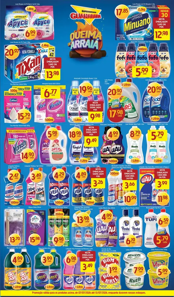 Encarte de Folhetos Supermercados Guanabara  7 de julho até 13 de julho 2026 - Pagina 10