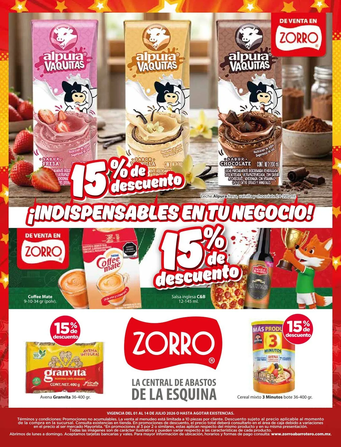Catálogo de Zorro Ofertas 1 de julio al 14 de julio 2026 - Pagina 10
