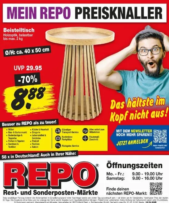Repo Markt Prospekte von 14. April bis 19. April 2025 - Prospekt seite 9