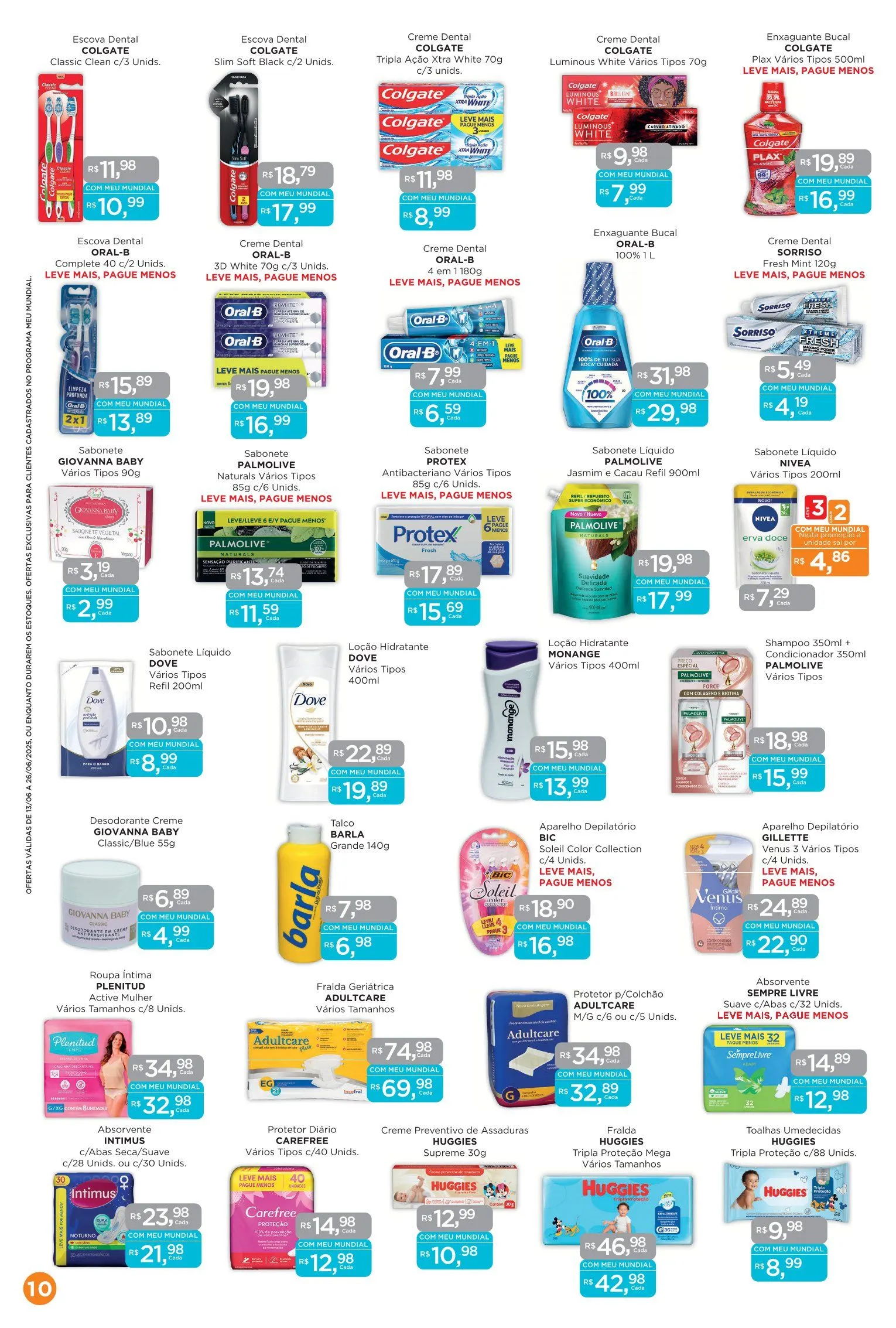 Encarte de Folhetos Supermercados Mundial 13 de junho até 26 de junho 2025 - Pagina 10