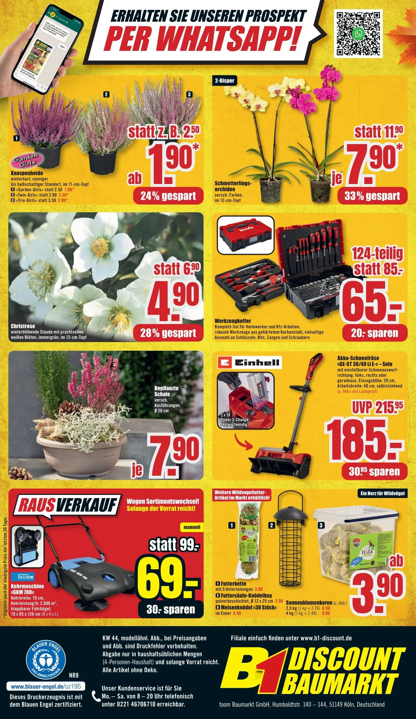 B1 Discount Baumarkt Prospekte  von 25. Oktober bis 30. Oktober 2025 - Prospekt seite 10