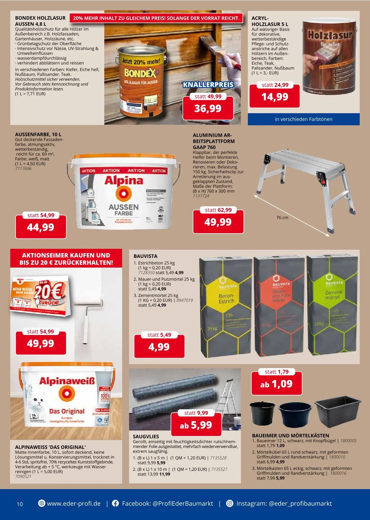 Eder Profi Prospekte von 16. April bis 22. April 2025 - Prospekt seite 10
