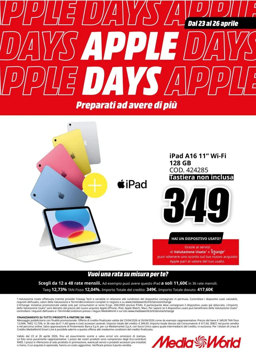 Volantini MEDIAWORLD da 23 aprile a 26 aprile di 2026 - Pagina del volantino 10