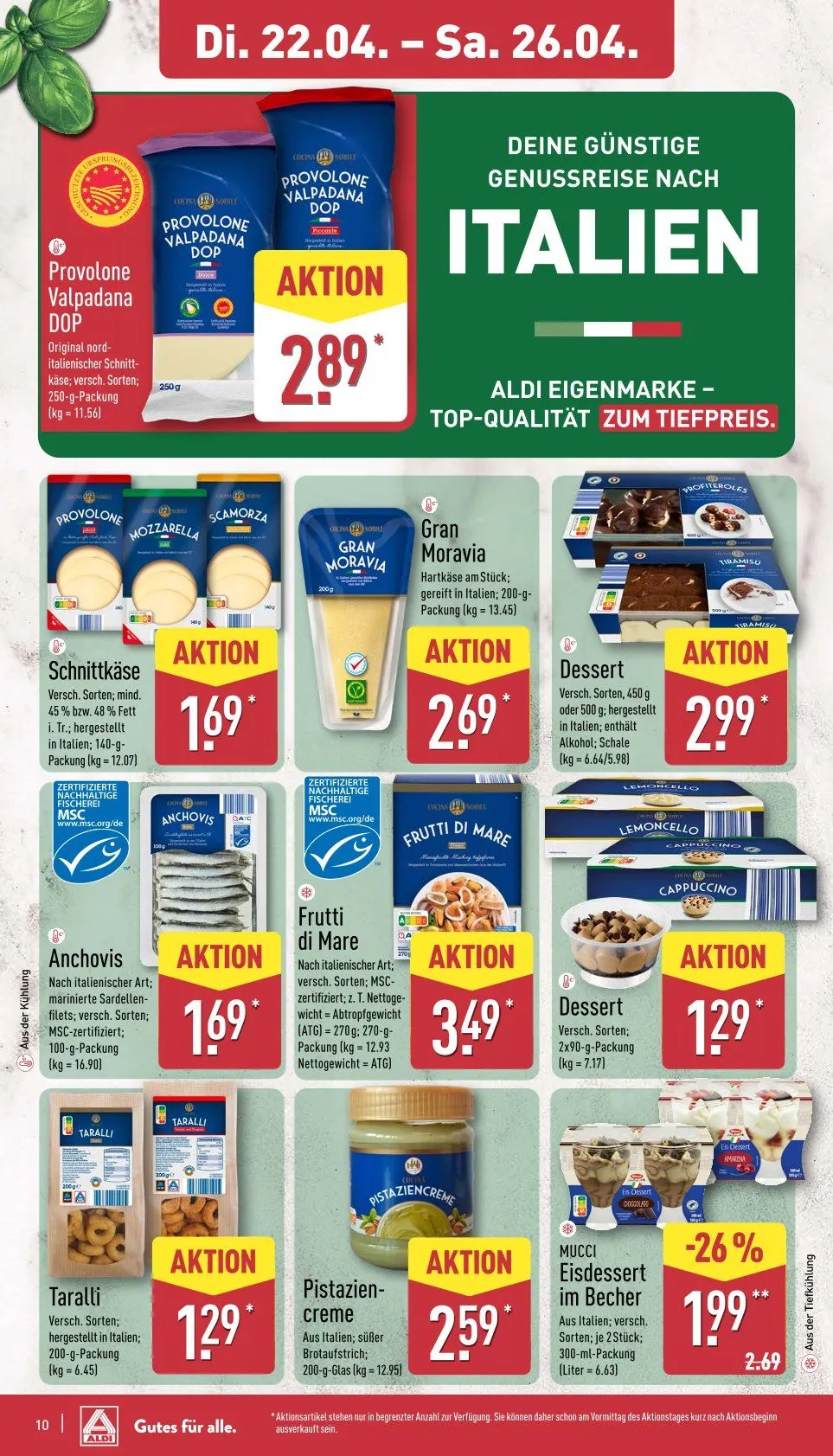 ALDI Aktuell Angebote von 22. April bis 26. April 2025 - Prospekt seite 10