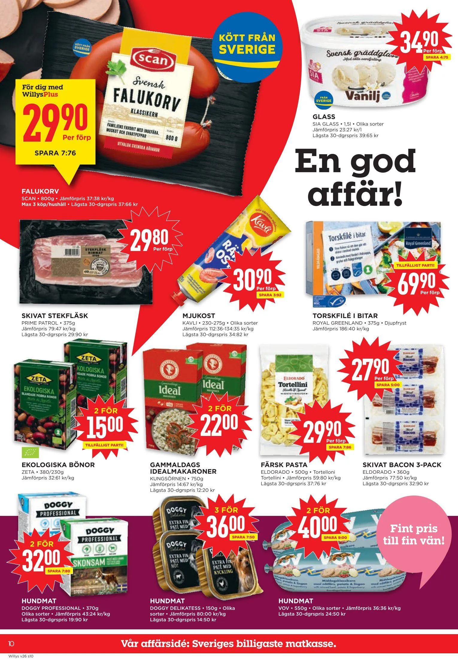 Willys erbjudanden från 22 juni till 28 juni 2026 - Reklamblad sidor 10