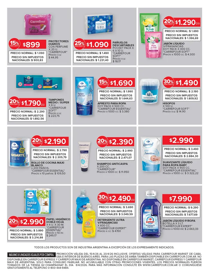 Ofertas de Ofertas Carrefour Market 15 de abril al 20 de abril 2026 - Página 10 del catálogo