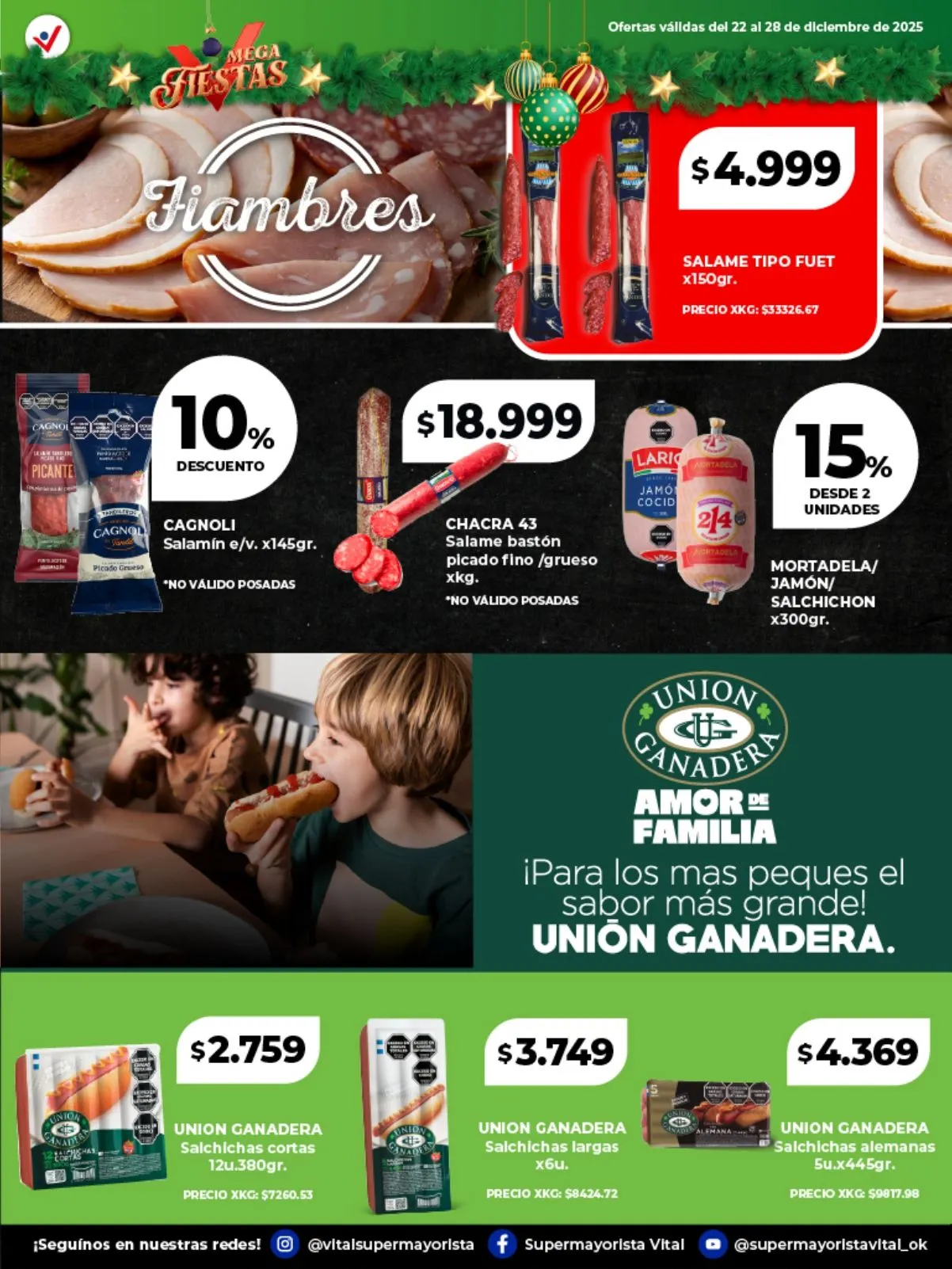 Ofertas de Ofertas Vital 22 de diciembre al 28 de diciembre 2025 - Página 10 del catálogo