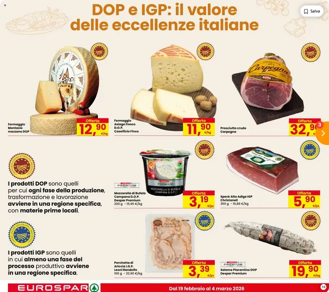Volantino  Eurospar da 20 febbraio a 4 marzo di 2026 - Pagina del volantino 10