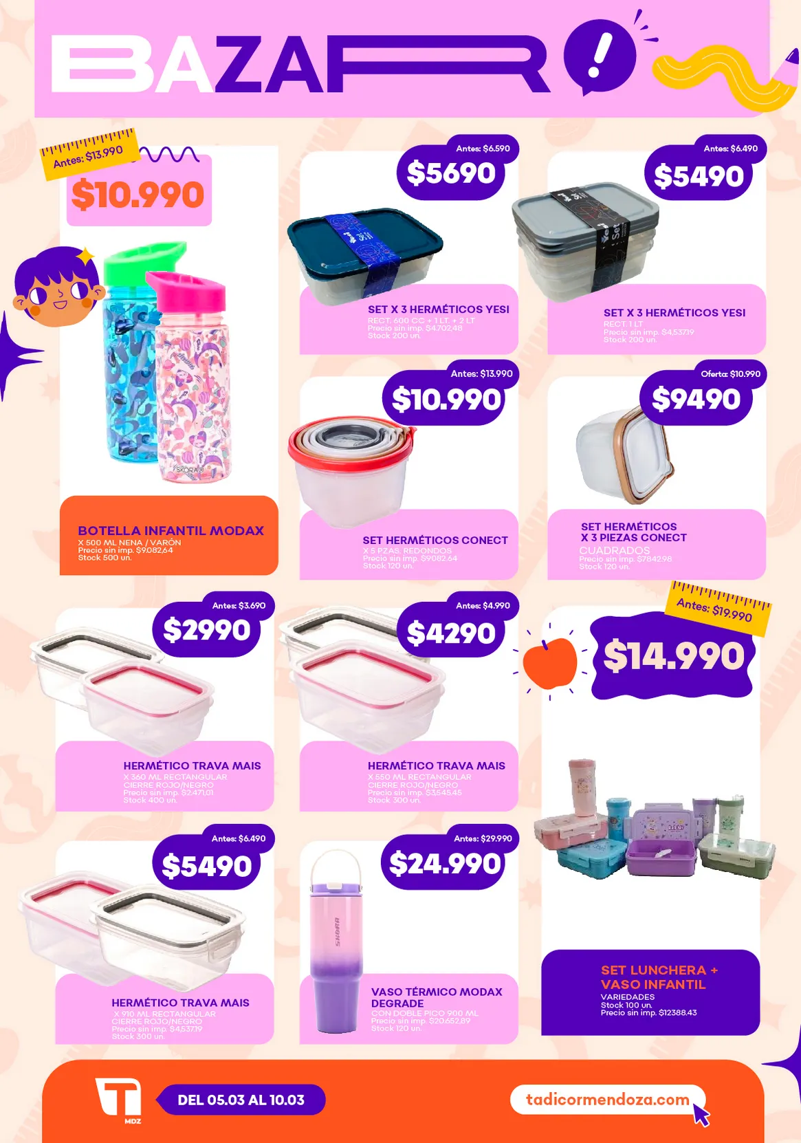 Ofertas de  Supermercados Tadicor Ofertas 5 de marzo al 10 de marzo 2026 - Página 10 del catálogo