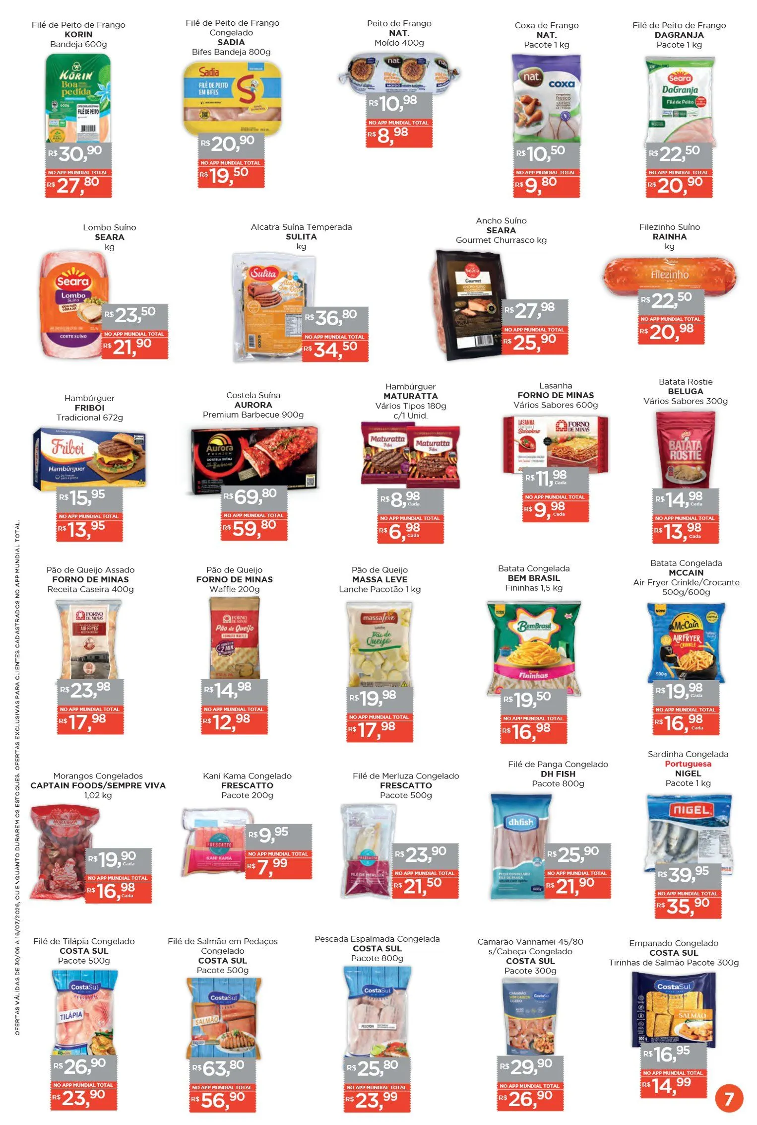 Encarte de Folhetos Supermercados Mundial  30 de junho até 16 de julho 2026 - Pagina 8