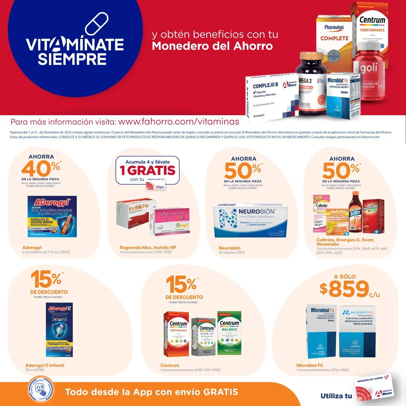 Catálogo de Farmacias del Ahorro Ofertas 1 de diciembre al 31 de diciembre 2025 - Pagina 10