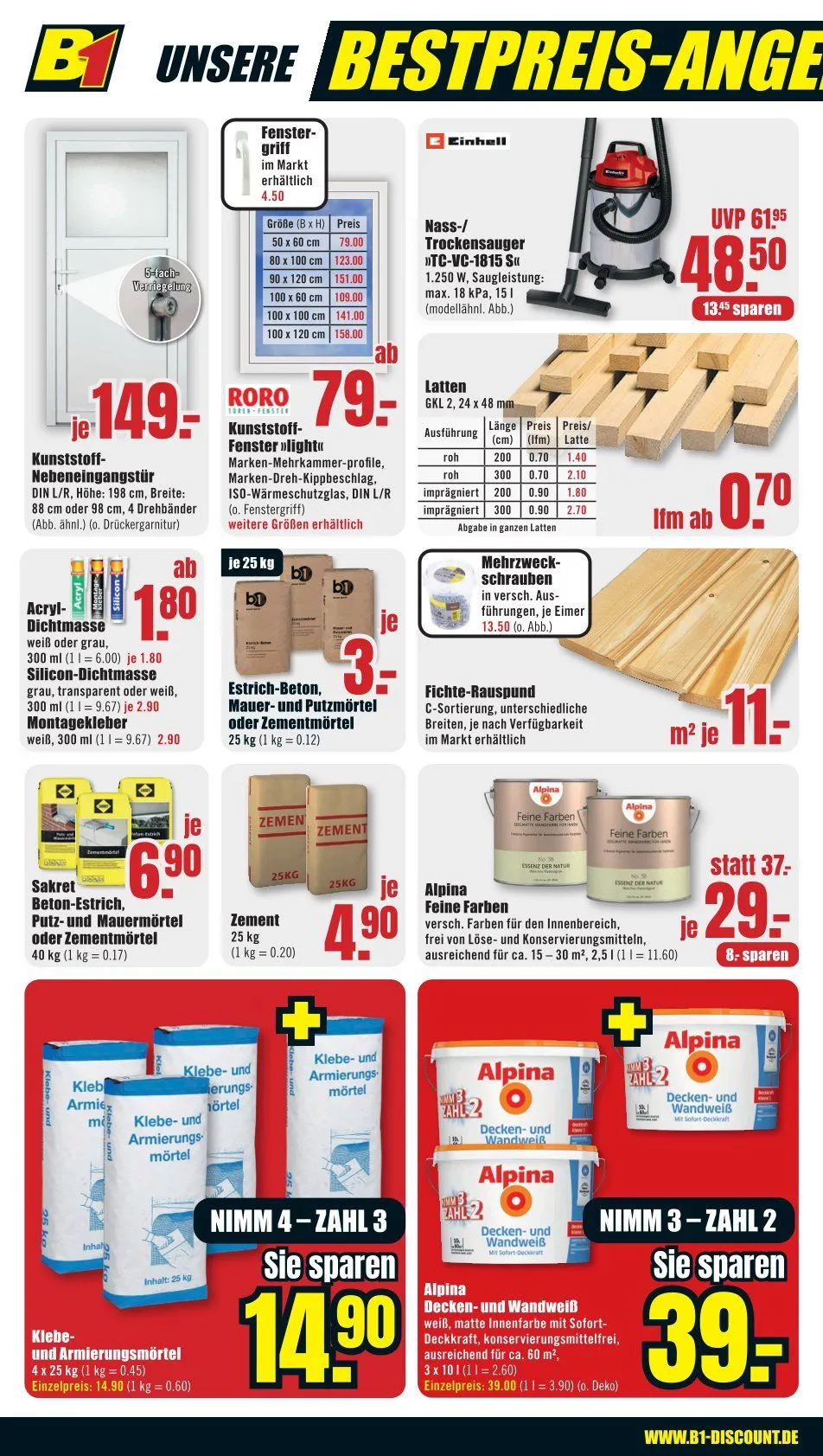 B1 Discount Baumarkt Angebote von 19. April bis 25. April 2025 - Prospekt seite 10