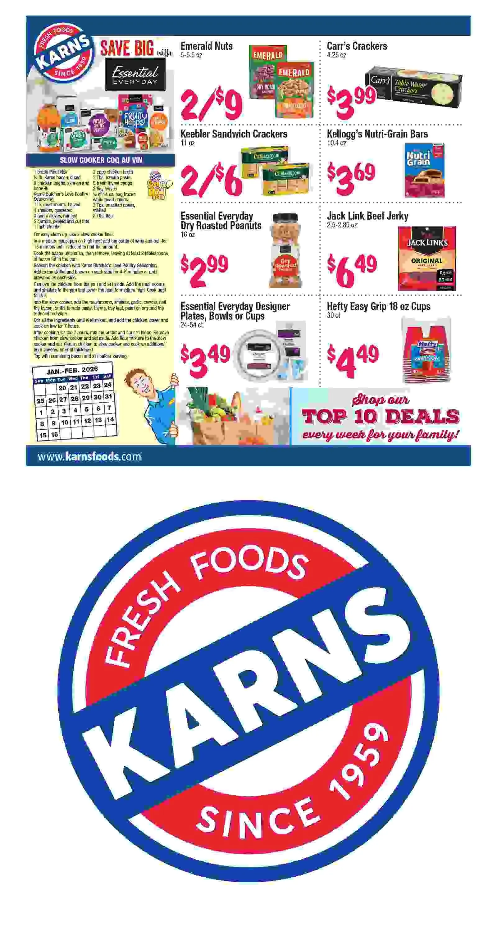Weekly ad Karns Quality Food Sales from January 20 to February 16 2026 - Page 9