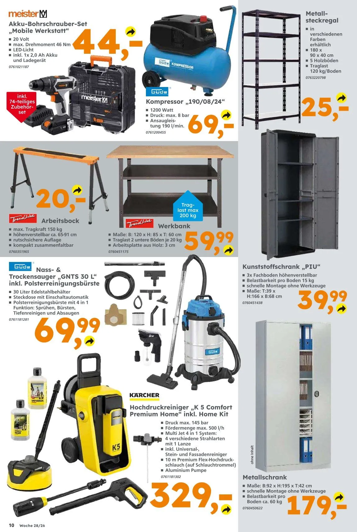 Globus Baumarkt Angebote von 5. Juli bis 11. Juli 2026 - Prospekt seite 10